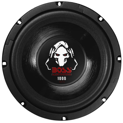 8-Inch Dual Voice Coil 4-Ohm 1000-Watt Car Subwoofer, Black | P80DVC