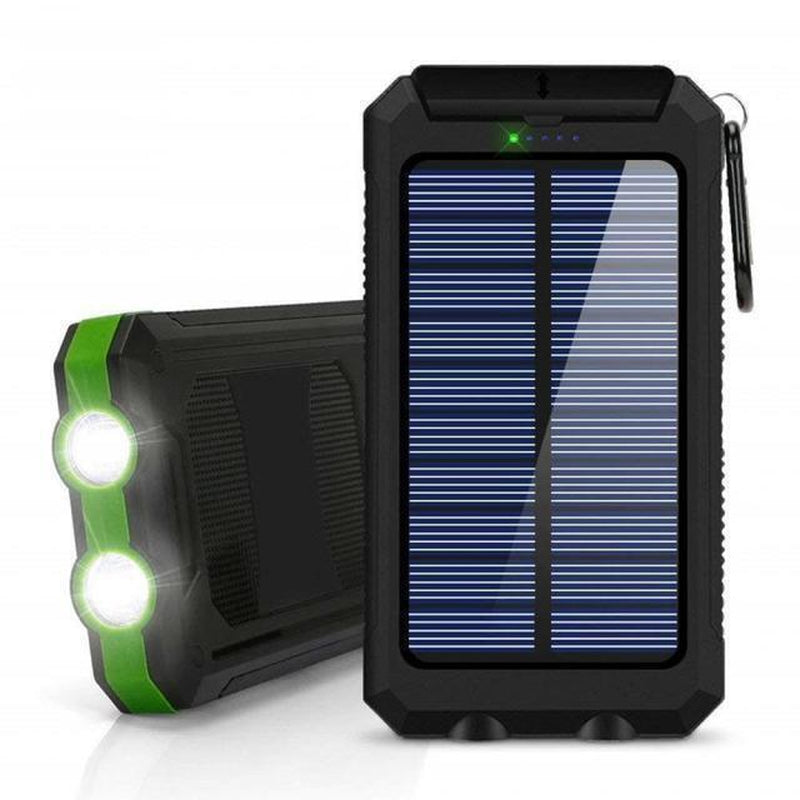 20,000 Mah Portable External Solar Power Bank for Phone Tablet Dual USB Port