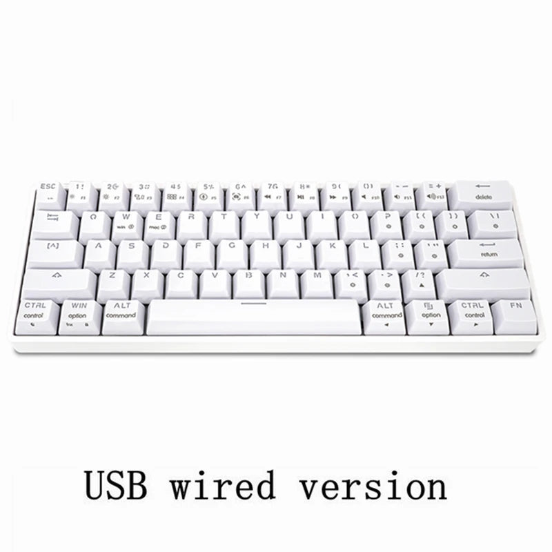 GK61 Mechanical Keyboard 60% SK61 Optical Hot Swappable RGB Mini Bluetooth Wireless Gaming Keyboards for Gamers Desktop